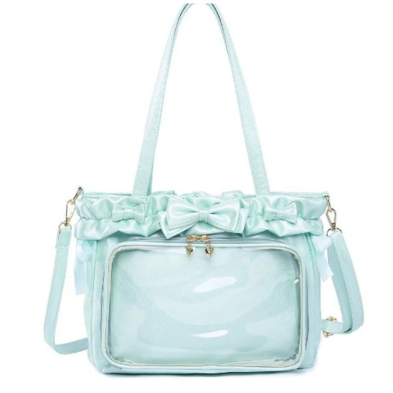 Ita Bag Clear Window Crossbody – Lolita Anime DIY Badge Bag