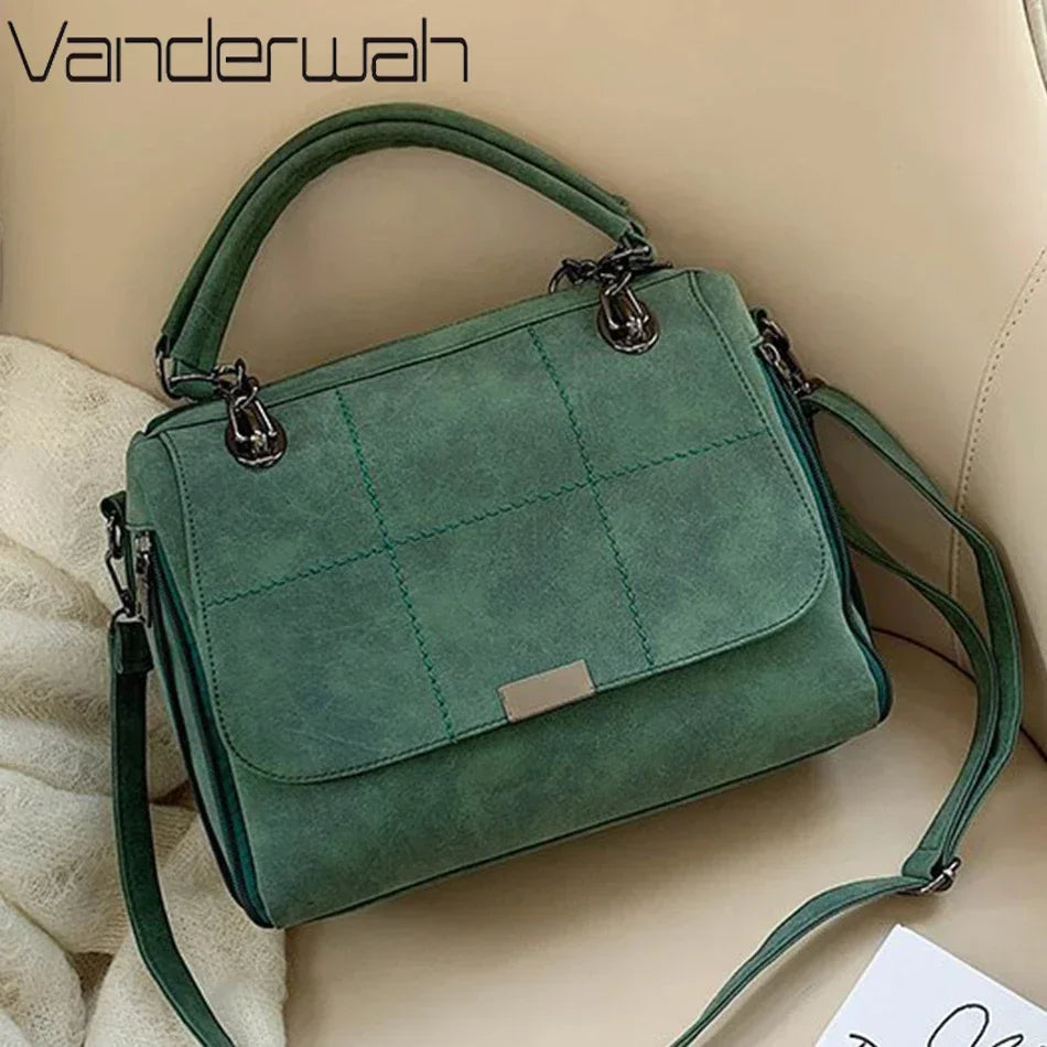 Luxury Soft Leather Crossbody Handbag for Women