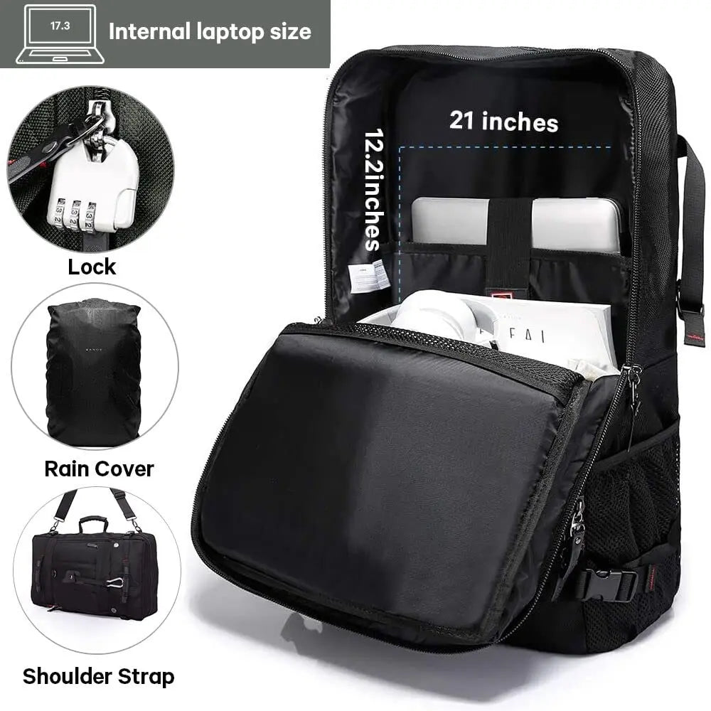 Waterproof Travel Backpack 50L – Men's Hiking & Outdoor Rucksack