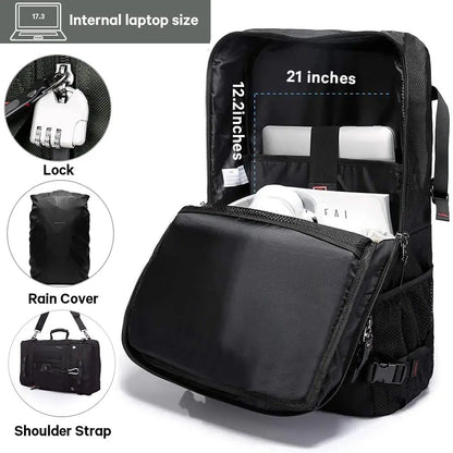 Waterproof Travel Backpack 50L – Men's Hiking & Outdoor Rucksack