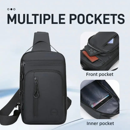 Sports Chest Sling Bag with Phone Pocket – Adjustable Crossbody