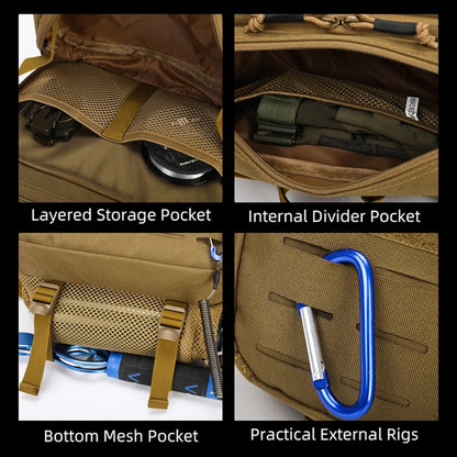 Tactical Waist Bag Crossbody Sling Backpack – Outdoor Chest Pack