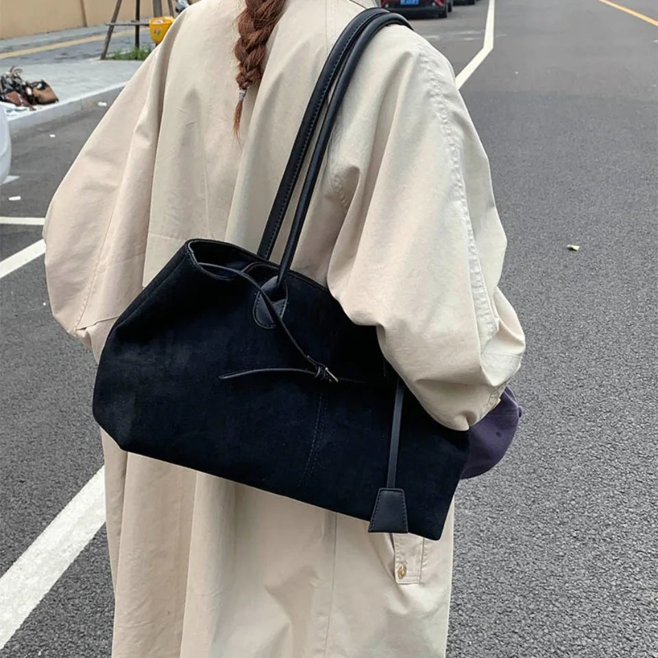 Retro PU Leather Shoulder Handbag for Women