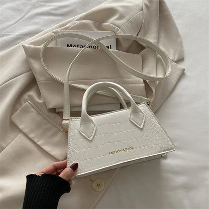 Small Crossbody Bag Elegant Croc-Texture Women's Mini Handbag
