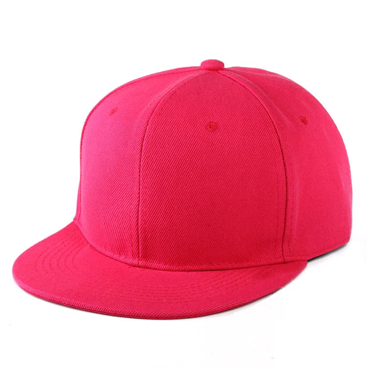 Snapback Hip Hop Cap – Flat Brim Baseball Hat for Men & Women