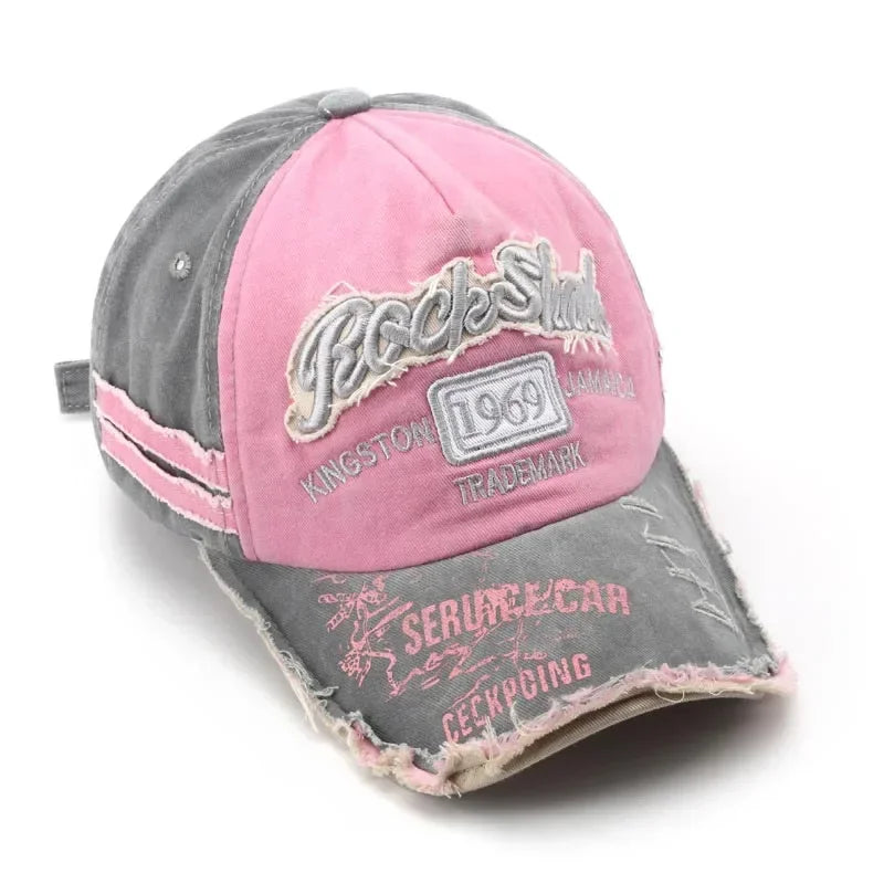 Retro Letter Embroidery Baseball Cap – Cotton Hip Hop Hat