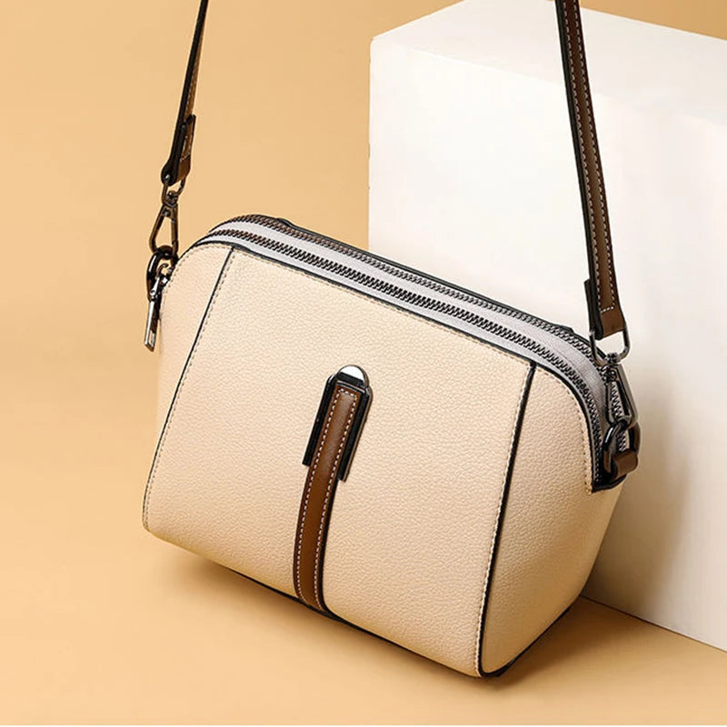 Soft Leather Shell Crossbody Bag – Women's Shoulder Purse