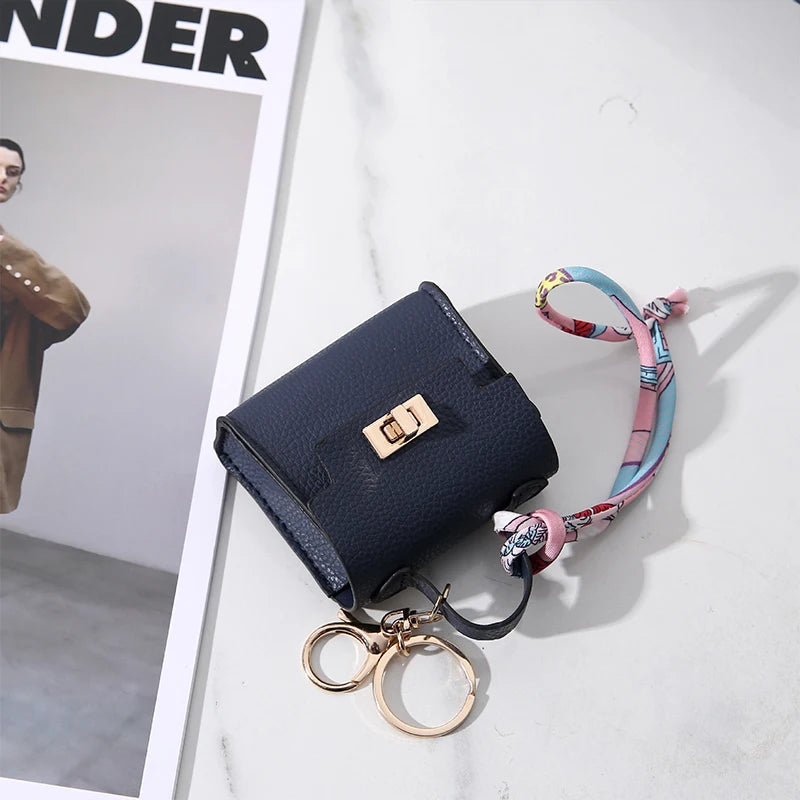 Mini Coin Purse Keychain – Luxury Leather Bag Charm Wallet