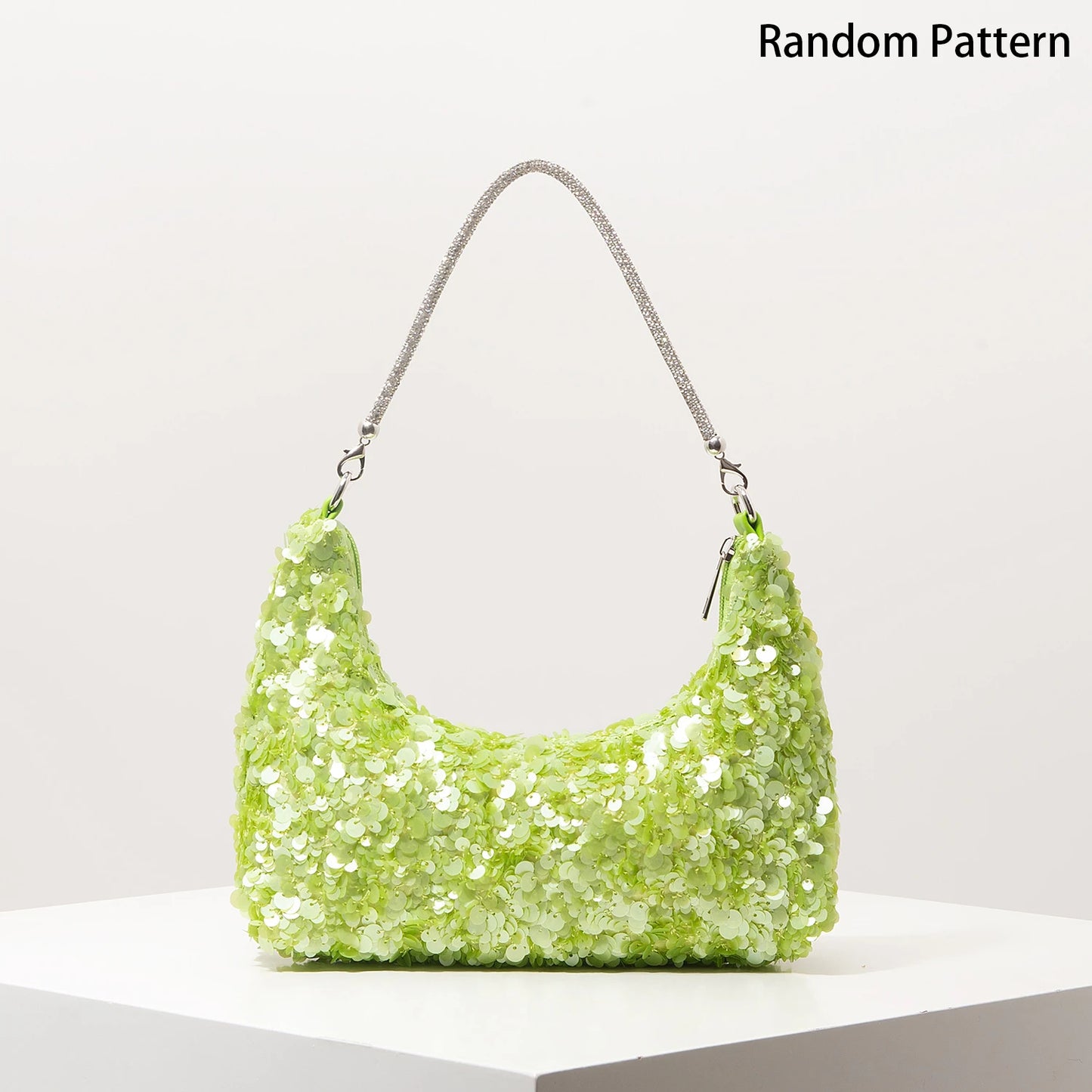 Sequin Shoulder Bag – Glitter Hobo Purse for Bridal, Prom & Wedding