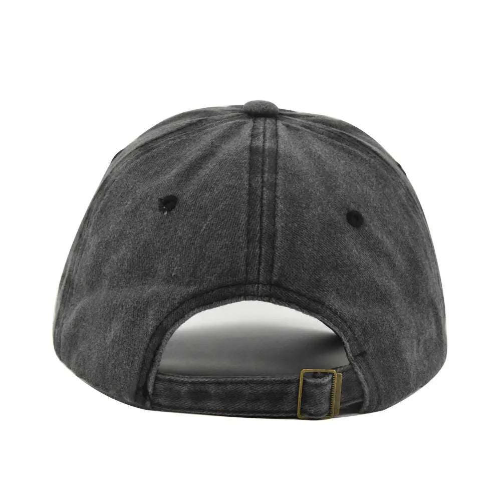 Solid Color Washed Cotton Baseball Cap – Unisex Dad Hat
