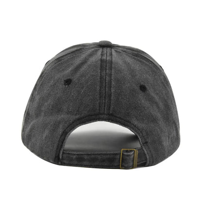 Solid Color Washed Cotton Baseball Cap – Unisex Dad Hat