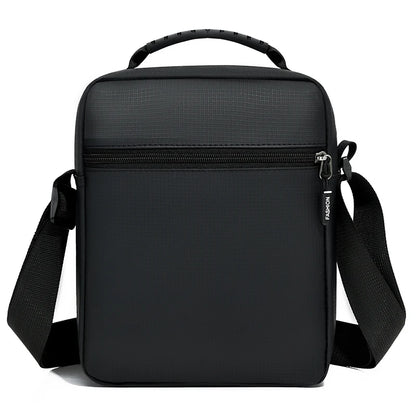 Men's Oxford Shoulder Bag – Multi-Pocket Messenger Handbag
