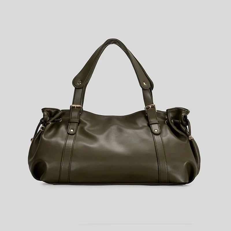Boston Handbag - Large Capacity Soft Leather Shoulder Bag for Women