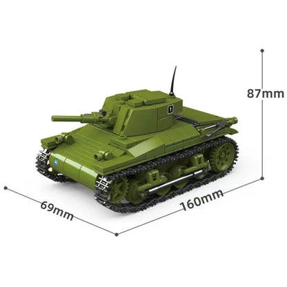 M3 Scout Car & Artillery Building Blocks Military MOC Set for Kids