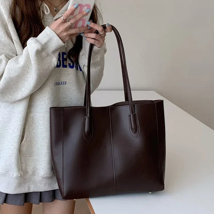 Large Capacity Vintage Tote Bag – Women's Shoulder Bag