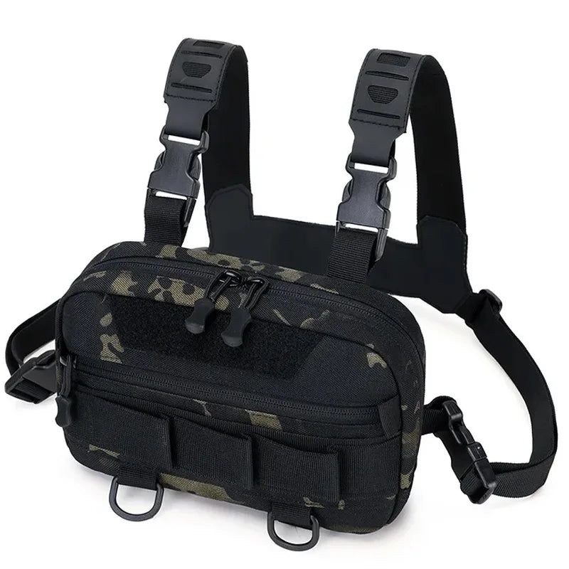 Tactical Chest Rig Bag – Front Vest Pouch for Outdoor Use