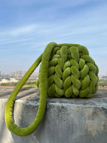 2023 Knitted Shoulder Bags Women Crossbody Ladies Weave Casual Shopping Messenger Purse Beach
