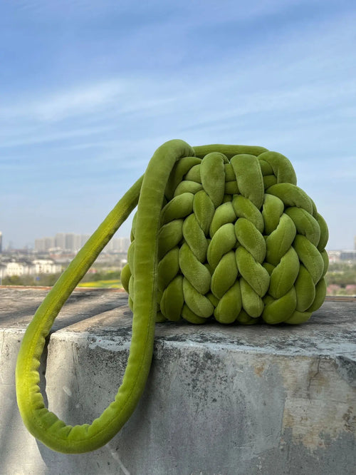 2023 Knitted Shoulder Bags Women Crossbody Ladies Weave Casual Shopping Messenger Purse Beach