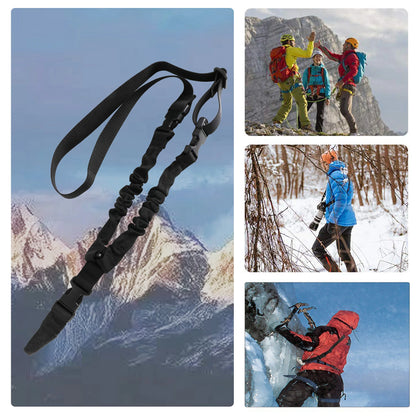 Tactical Bungee Rifle Sling with Metal Hook & Shoulder Pad
