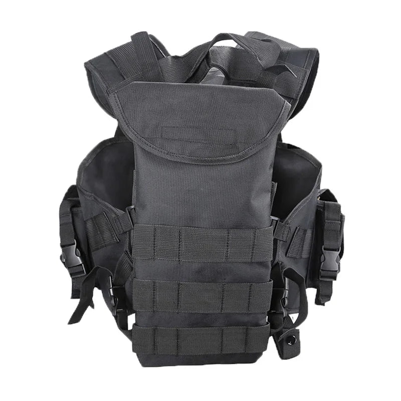 Tactical Shooting Vest with Water Bag – Men's Hunting & Airsoft Gear