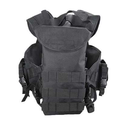 Tactical Shooting Vest with Water Bag – Men's Hunting & Airsoft Gear