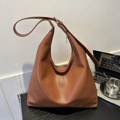 Women's Large Leather Tote Bag – Shoulder & Messenger Handbag