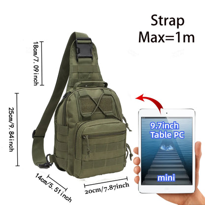 Tactical Sling Bag – Outdoor MOLLE Shoulder Pack for EDC