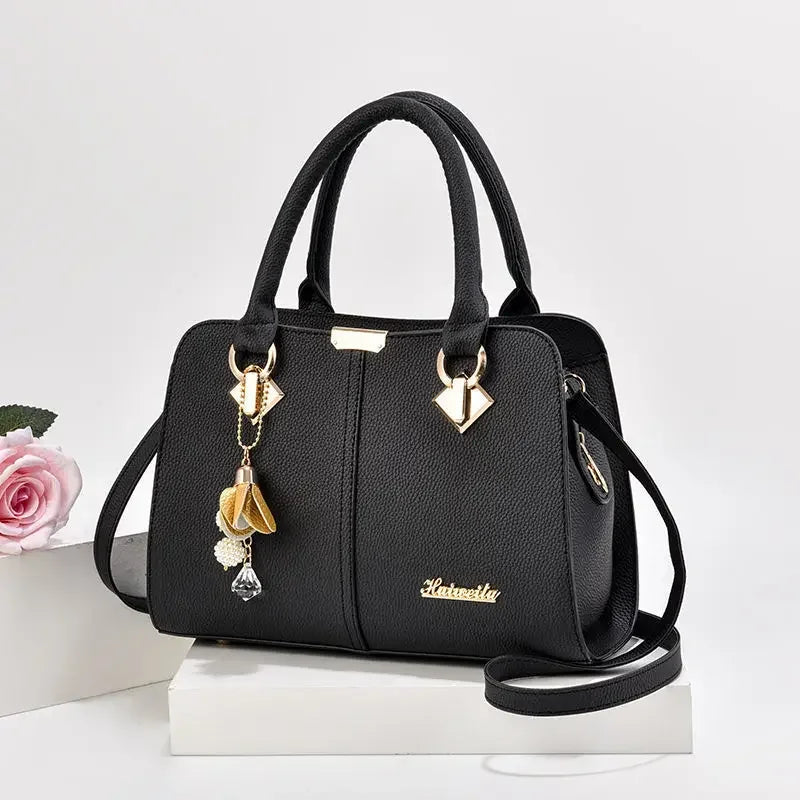 Large Capacity PU Leather Handbag Women Shoulder Crossbody Bag