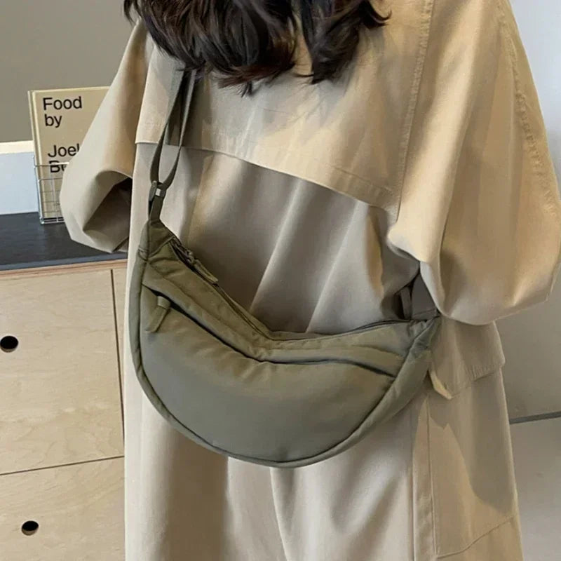 Capacity Women S Crossbody Messenger Bag Leisure Versatile Shoulder Hobos Handbags Nylon Fabric
