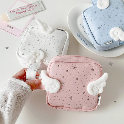 Angel Wing Star Makeup Bag – Cute Girls Cosmetic Pouch