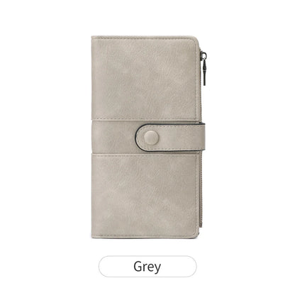 RFID Blocking Long Bifold Wallet for Women