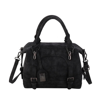 Faux Suede Leather Shoulder Bag for Women – Vintage Tote