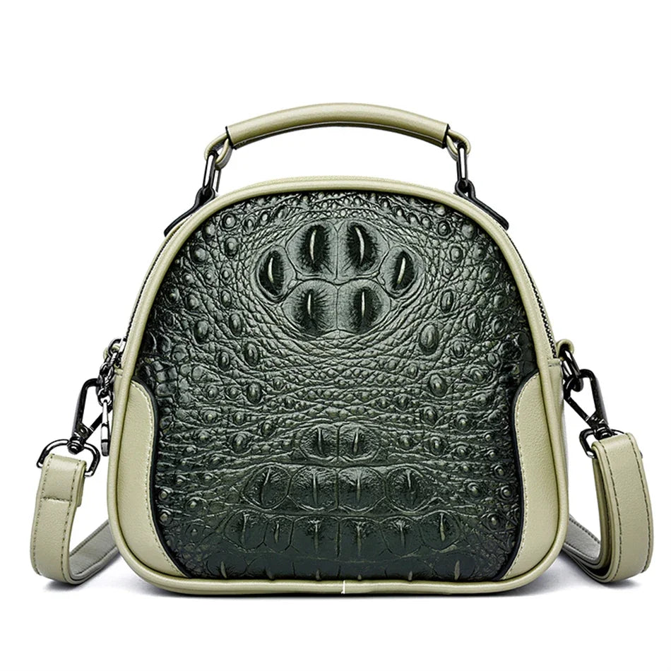 Crocodile Leather Crossbody Bag – Luxury Women's Shoulder Handbag