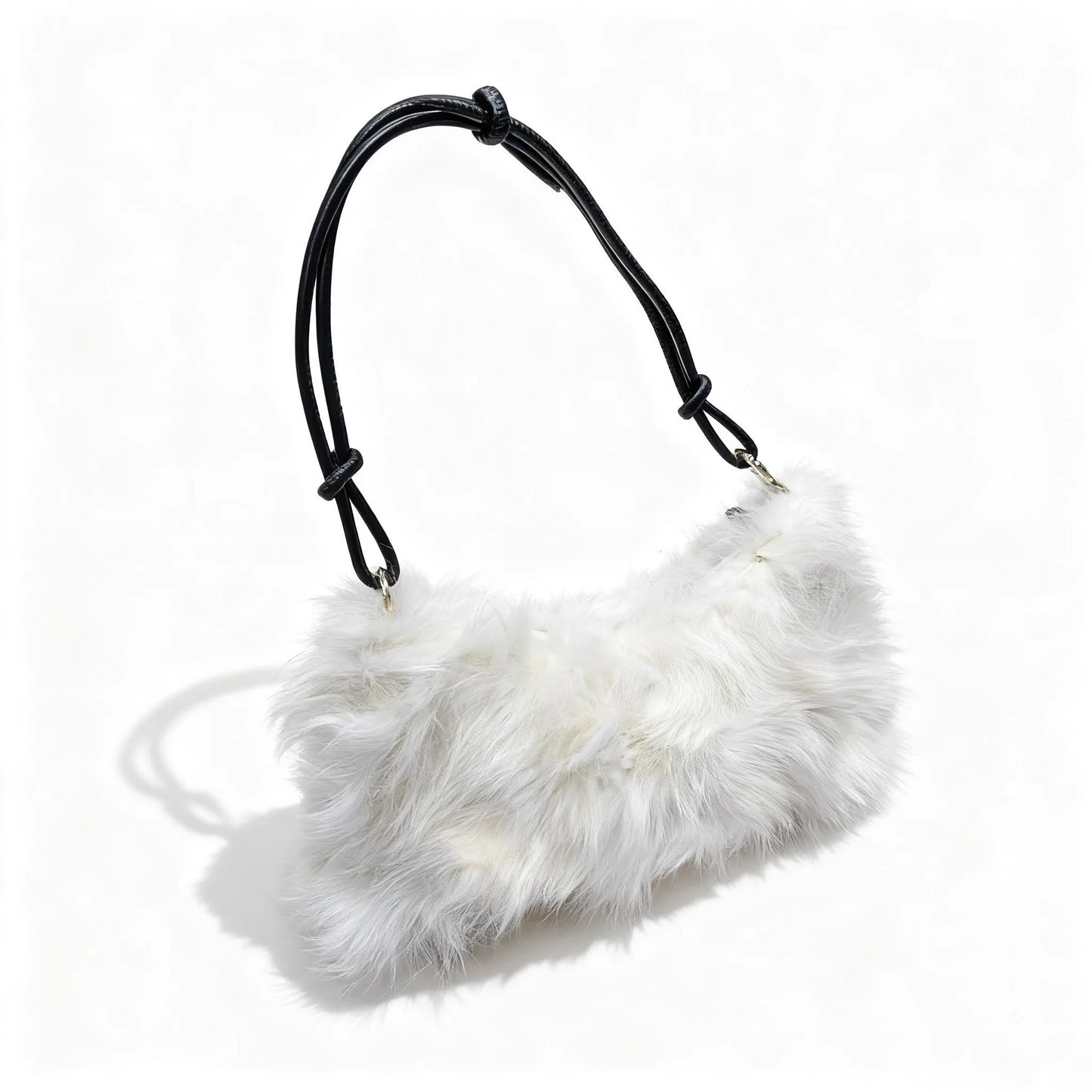 Luxury Europe America Women Real Fox Fur Bag Messenger Chain Shoulder Ladies Tote Handbag Crossbody