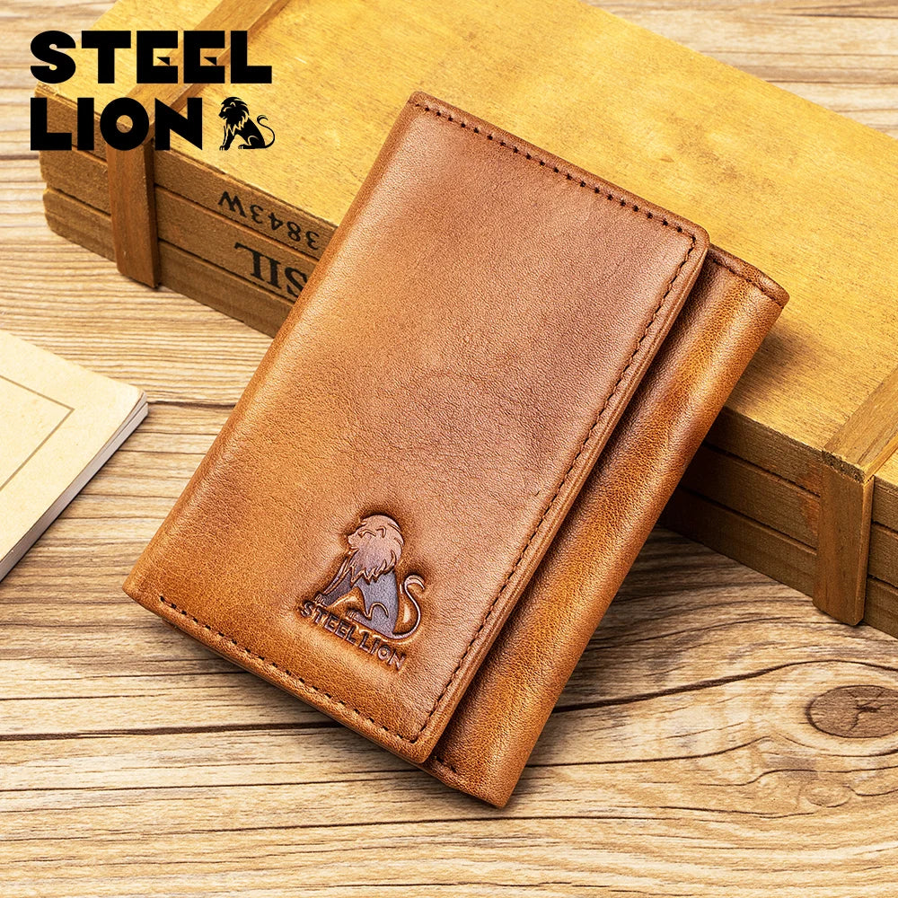 Genuine Leather Multi-Slot Card Wallet for Women