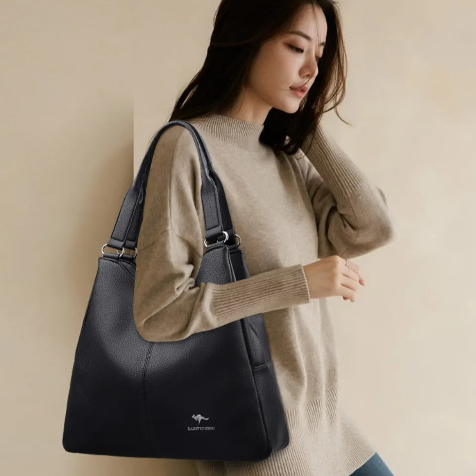 Leather Hobo Bag for Women – Large Shoulder Purse