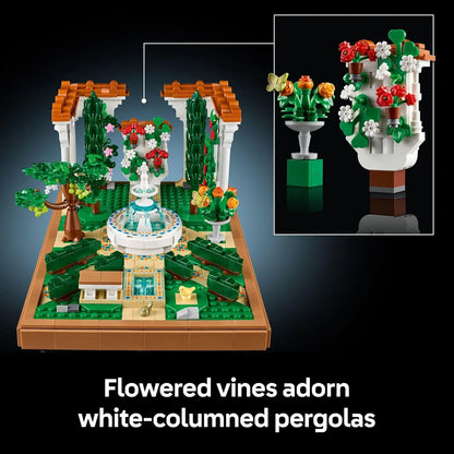 LEGO Icons 10359 Fountain Garden – 1302 Pieces for Adults