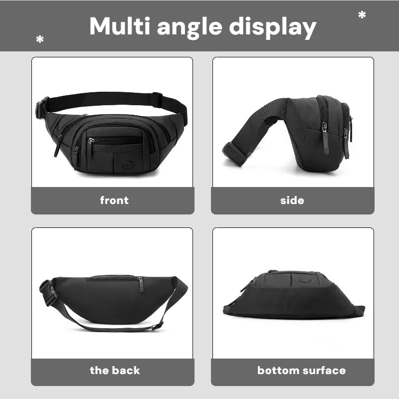 Men's Multi-Pocket Chest Bag & Waist Pack