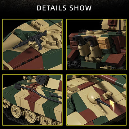 King Tiger II Heavy Tank MOC Building Set