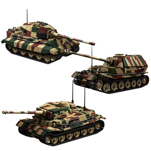 King Tiger Heavy Tank Building Blocks Set – WWII Military Model