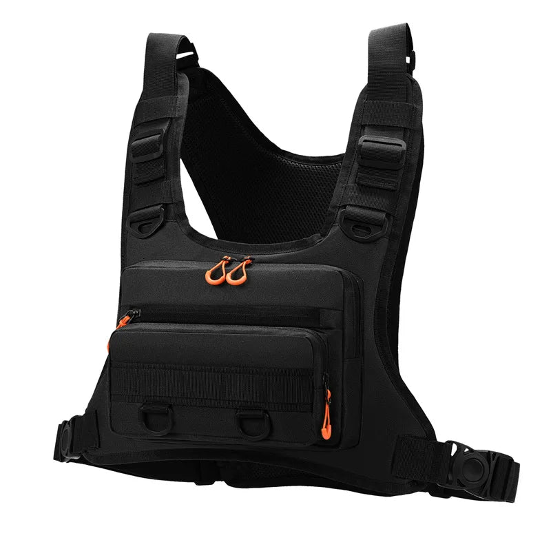 Tactical Chest Rig Vest Bag – Outdoor Fishing, Running & Cycling Pack