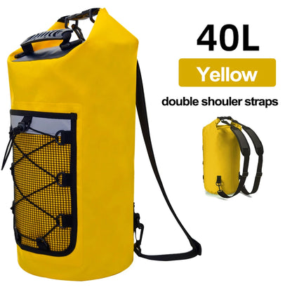Waterproof Dry Bag Backpack PVC 10L 20L 30L 40L Kayak Trekking