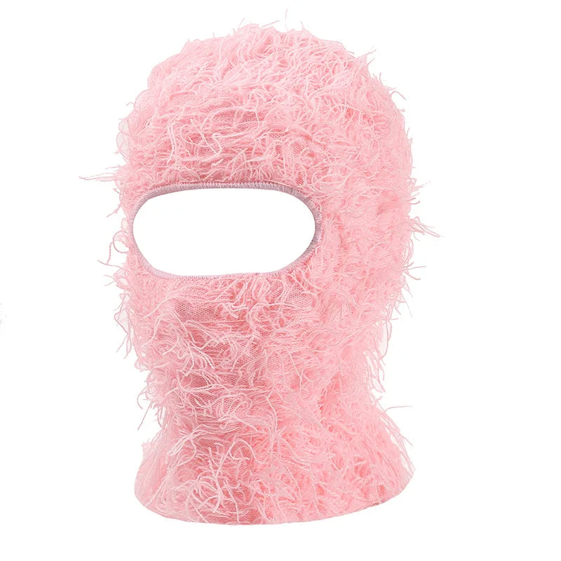 Balaclava Ski Mask – Distressed Knit Full Face Winter Hat