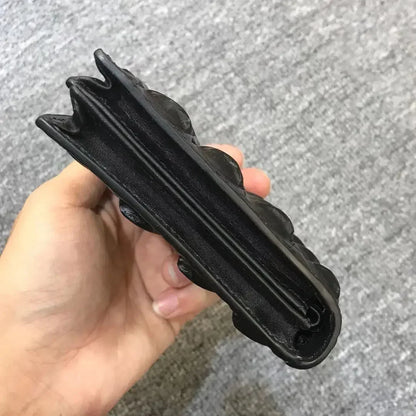 Crocodile Leather Short Wallet for Men – Luxury Card Holder