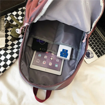 Large Capacity Nylon Backpack for Women & Students