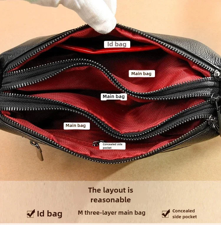 Women Genuine Leather Handbags S Bags Designer Female Shoulder Luxury Brand Cowhide Ladies Messenger