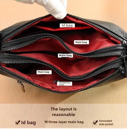 Women Genuine Leather Handbags S Bags Designer Female Shoulder Luxury Brand Cowhide Ladies Messenger