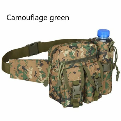 Tactical Waist Bag with Water Bottle Holder – Waterproof Fanny Pack