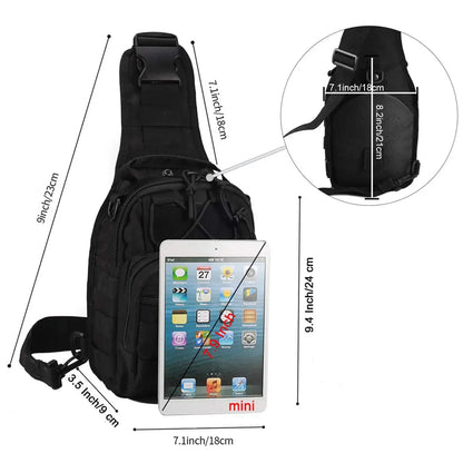 Tactical Sling Bag – MOLLE EDC Shoulder Pack