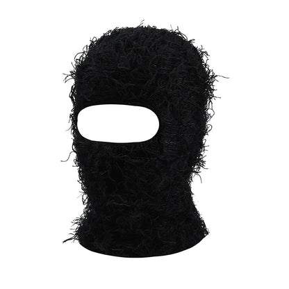Balaclava Ski Mask – Distressed Knit Full Face Winter Hat